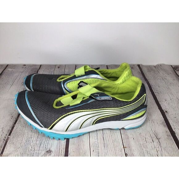 Puma Women’s 7,5 Running Eco Ortholite Athletic Shoes Sneakers Neon green gray - Picture 9 of 12